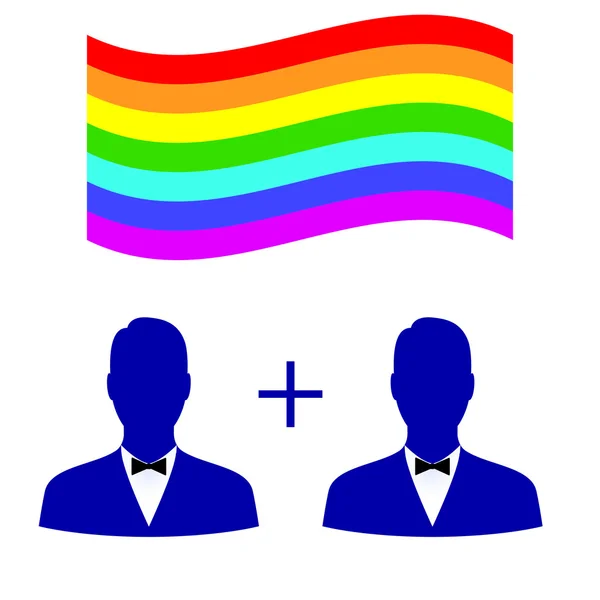 Symbols of homosexuality — Stock Vector