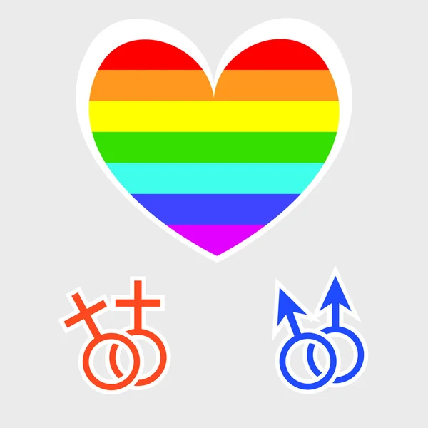 Символи гомосексуалізму — стоковий вектор