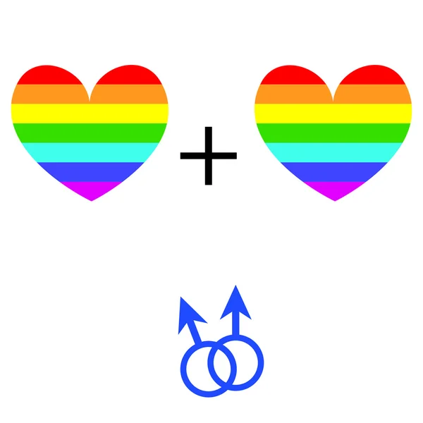 Eşcinsellik sembolleri — Stok Vektör