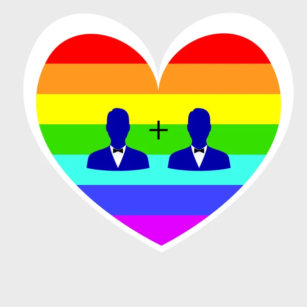 Símbolos de la homosexualidad — Vector de stock