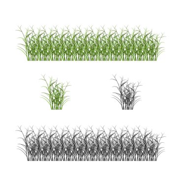 çim, çalılar. Dokular resimli görüntüler