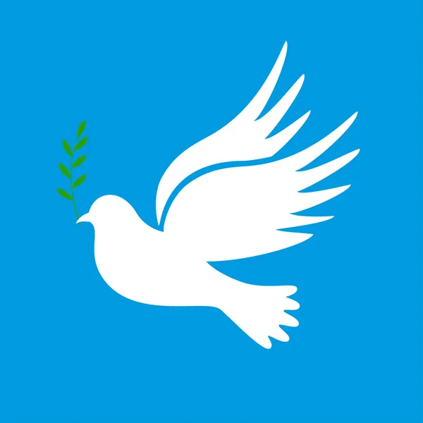Pomba de paz. Dove of Peace Vector . — Vetor de Stock