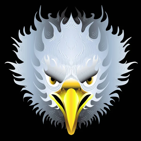 Векторний Логотип Орла Татуювання Або Дизайну Футболок Полювання Стиль Орел — стоковий вектор