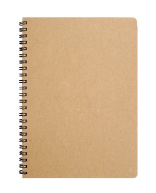 Kırpma yolu ile geri dönüşümlü kağıt defter ön.