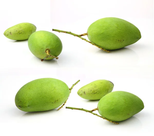 Set of green mango — Stock Photo, Image