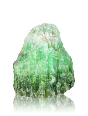 Nature mineral of jade stone with clipping path. clipart