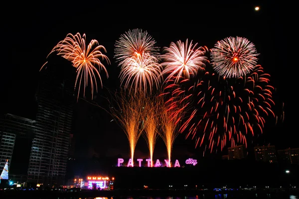 PATTAYA, THAILAND - Countdown, January 1, 2015 — Stock fotografie