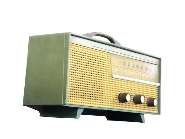 Radio antigua, camino de recorte —  Fotos de Stock
