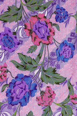 Genel geleneksel Tay tarzı yerli kumaş dokuma yakın çekim.