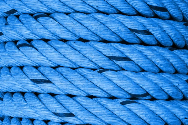 Blue rough rope abstrack background. — Stock Photo, Image