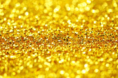 Işıklar ve altın bokeh arka plan bulanık.