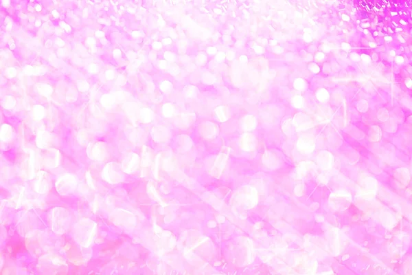 Abstract witte en roze lichten feestelijke wazig en ster op wit — Stockfoto