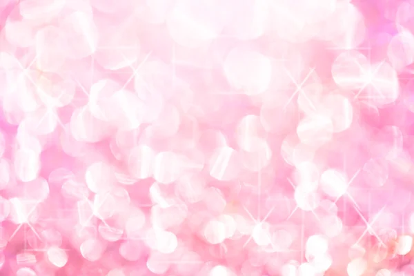 Pink lights festive blurry on white bokeh abstract christmas bac — Stock Photo, Image