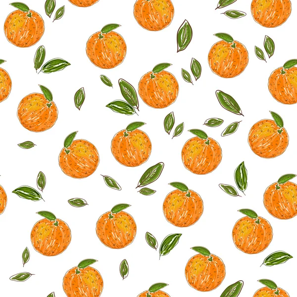 Modello di frutta arancione — Vettoriale Stock