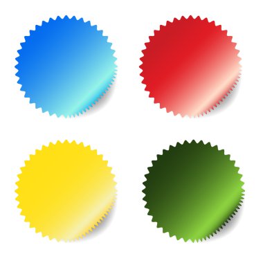 vektör boş etiketleri