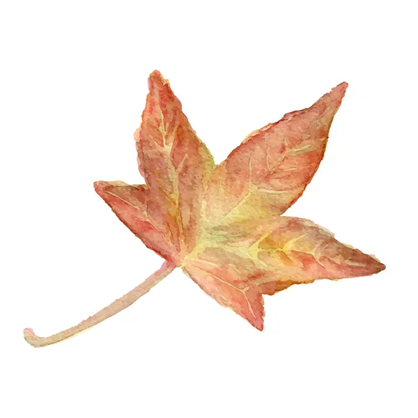 Feuille d'aquarelle vectorielle — Image vectorielle