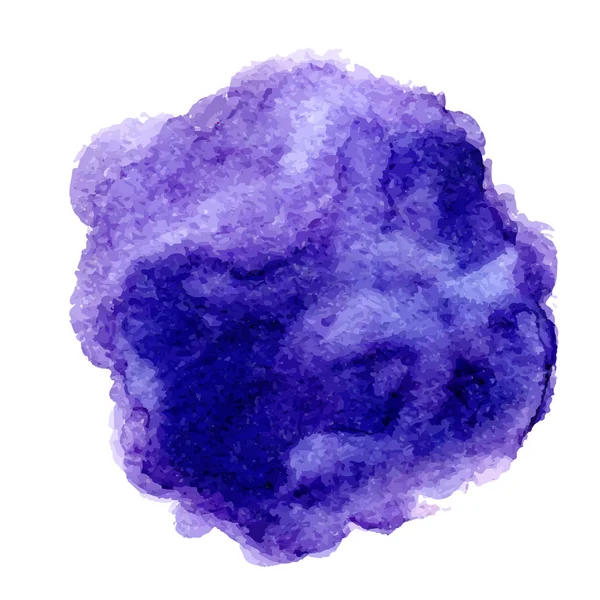 Aquarel vector plek blauw en paars — Stockvector