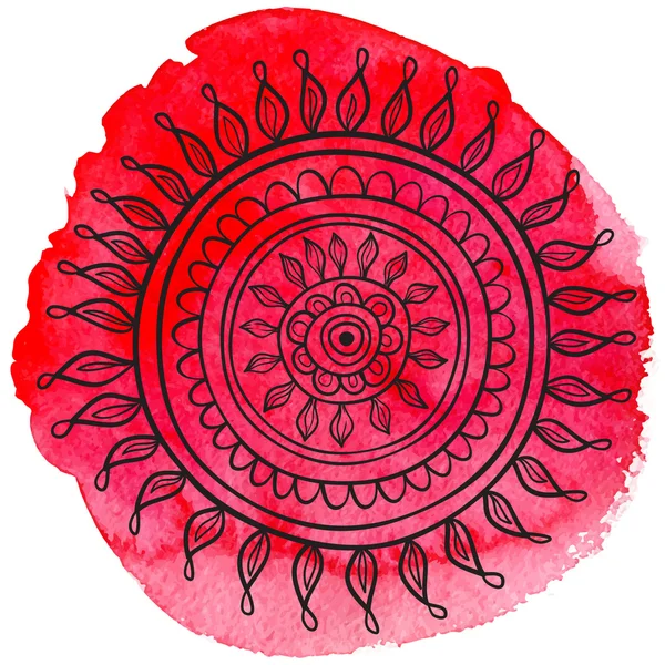 Mandala acuarela — Archivo Imágenes Vectoriales