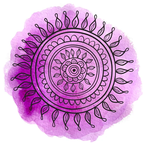 Mandala violeta — Vector de stock