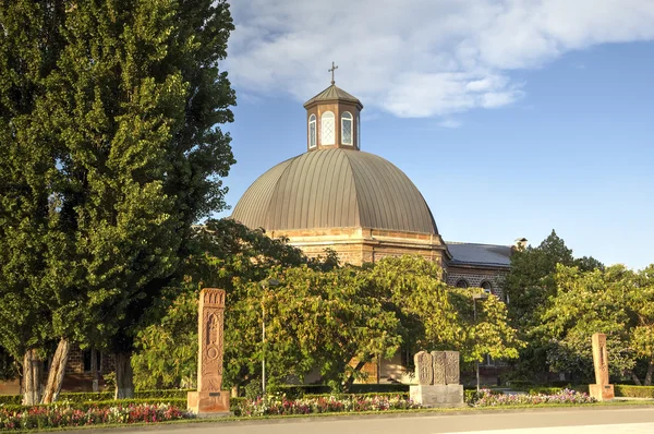 Etchmiadzin klášterního komplexu. Vagharshapat, Arménie — Stock fotografie