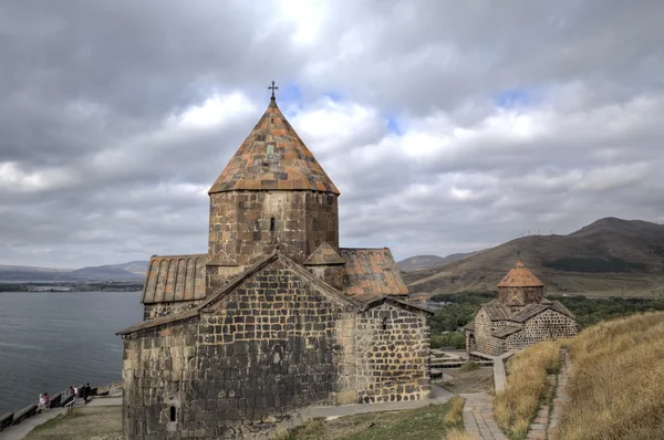 Biara Sevanavank. Danau Sevan, Armenia — Stok Foto