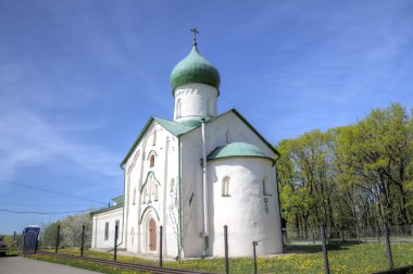 Church of St John Evangelist Vitka Nehri üzerinde. Veliky Novgorod, Rusya Federasyonu