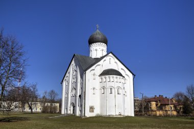 Church of the Transfiguration of the Savior on Ilyina street. Veliky Novgorod, Russia