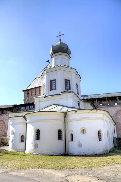 Церковь Покрова Пресвятой Богородицы. Великий Новгород, Россия — стоковое фото