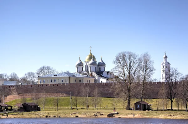Novgorod Kremlin. Veliky Novgorod, Rusland — Stockfoto