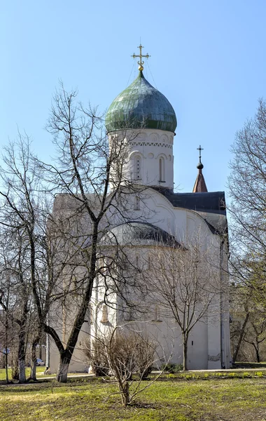 A Igreja de Theodore Stratelates em Stream. Veliky Novgorod, Rússia — Fotografia de Stock