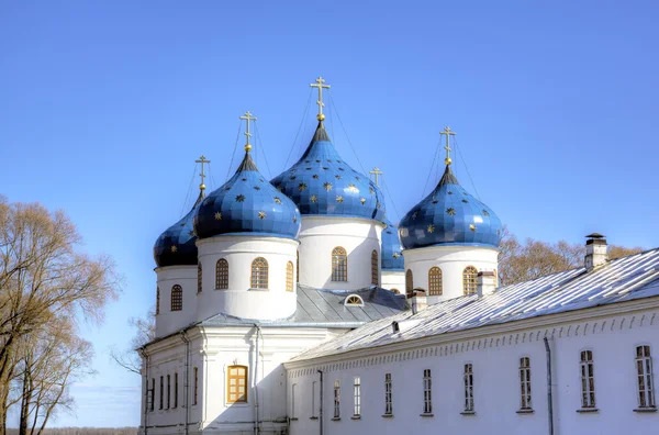 Монастырь Святого Юрия (Юрьева). Великий Новгород, Россия — стоковое фото