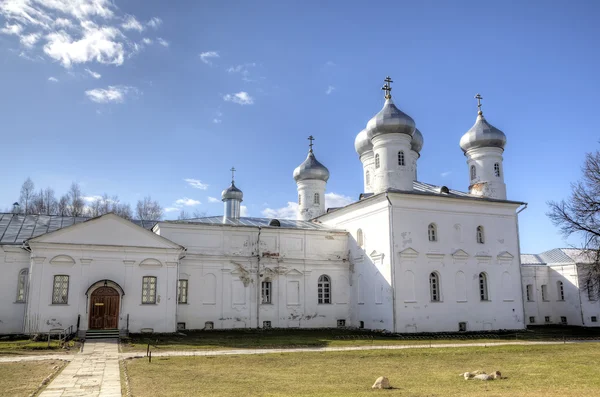 Монастырь Святого Юрия (Юрьева). Великий Новгород, Россия — стоковое фото