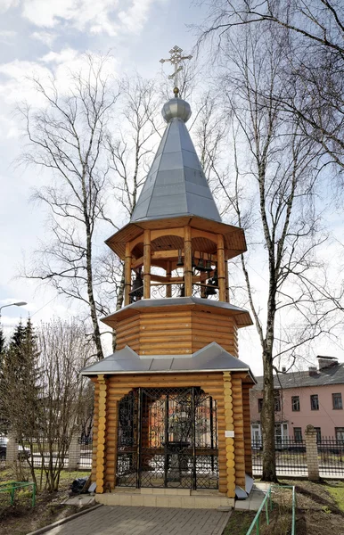 Zverin-Pokrovsky Monastery. Veliky Novgorod, Russia — Stockfoto