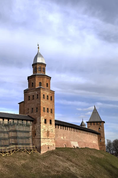 Torre Kokui del Kremlin de Novgorod. Veliky Novgorod, Rusia —  Fotos de Stock