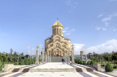 Holy Trinity Katedrali (Tsminda Sameba). Tiflis, Gürcistan