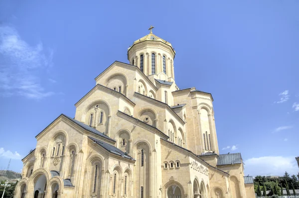 圣三一大教堂 (Tsminda Sameba)。第比利斯，格鲁吉亚 — 图库照片
