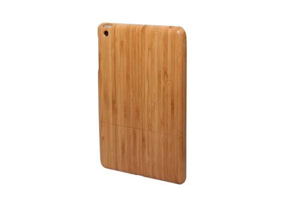 Tablet-Computer in einer schönen Holzkiste. — Stockfoto
