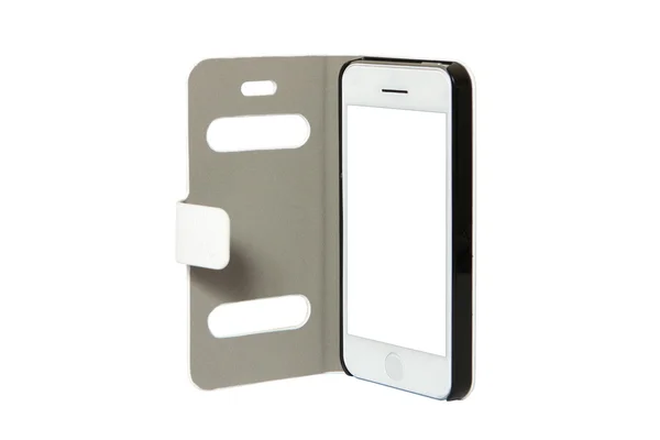 Novo smartphone celular realista estilo iphone mockup com tela em branco — Fotografia de Stock