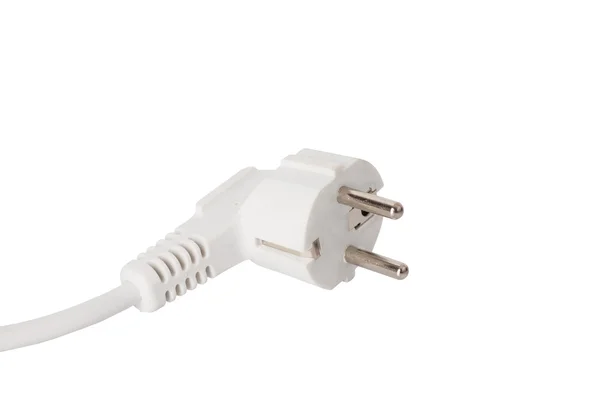 Electric plug. powerful energy. Isolated on white background — Stock Photo, Image