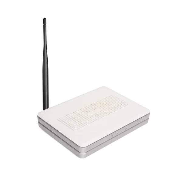 Trådlös router med antenn — Stockfoto