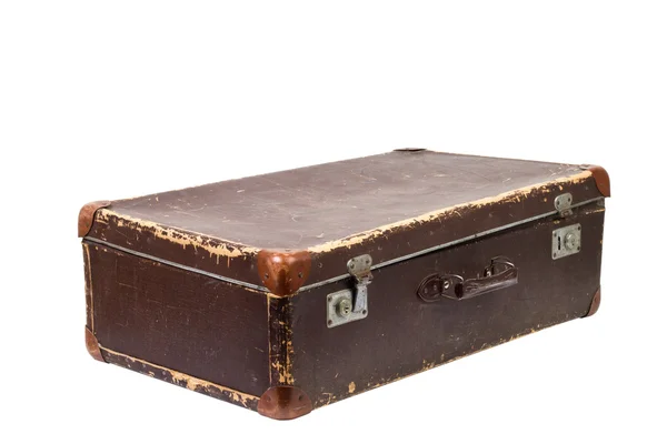 Régi bőrönd. Vintage stílusú — Stock Fotó