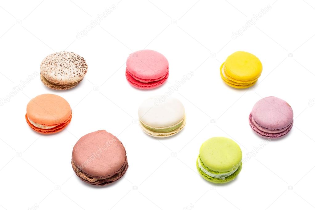 Colorful macaroons collection