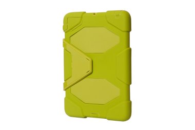 Tablet bilgisayar askeri bir durumda. Açık yeşil