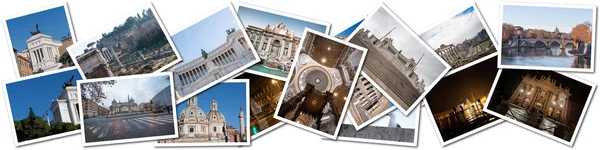 Postal collage from Rome, Italy . — Foto de Stock