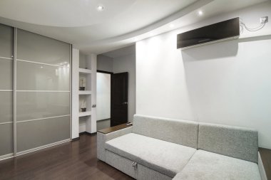 İç modern, hafif gri Oda klimalı