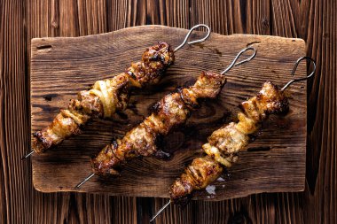 Şiş kebap ahşap tablo