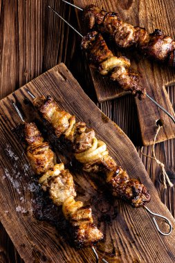 Şiş kebap ahşap tablo