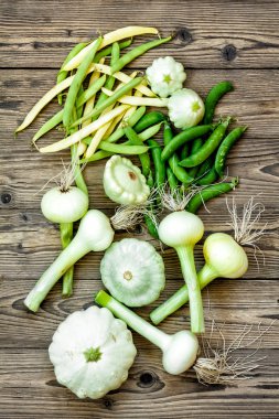 taze çiğ yeşil sebze