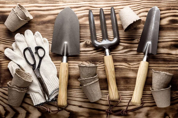 Gardening tools and items — Stock Photo, Image