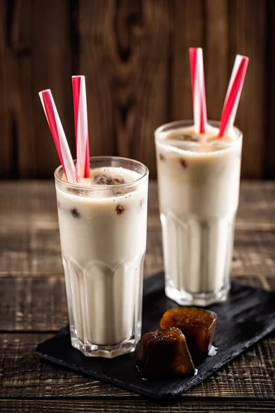 IJskoffie met melk — Stockfoto